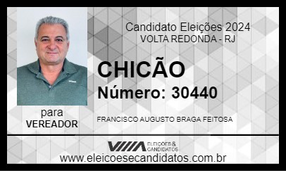 Candidato CHICÃO 2024 - VOLTA REDONDA - Eleições