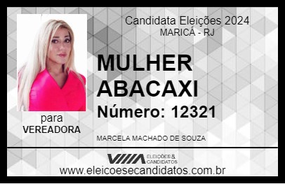 Candidato MULHER ABACAXI 2024 - MARICÁ - Eleições