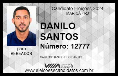 Candidato DANILO SANTOS 2024 - MARICÁ - Eleições