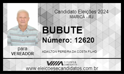 Candidato BUBUTE 2024 - MARICÁ - Eleições