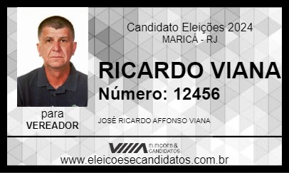 Candidato RICARDO VIANA 2024 - MARICÁ - Eleições