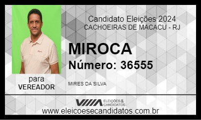 Candidato MIROCA 2024 - CACHOEIRAS DE MACACU - Eleições