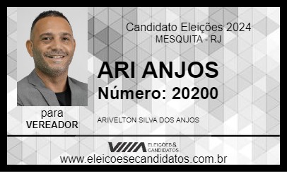 Candidato ARI ANJOS 2024 - MESQUITA - Eleições