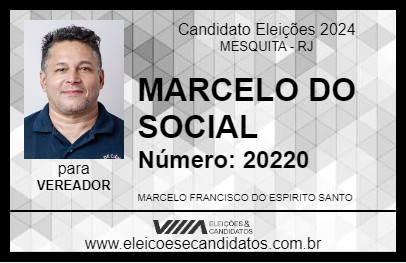 Candidato MARCELO DO SOCIAL 2024 - MESQUITA - Eleições