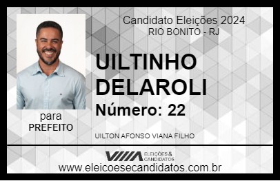 Candidato UILTINHO DELAROLI 2024 - RIO BONITO - Eleições