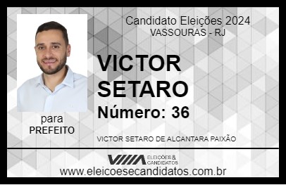 Candidato VICTOR SETARO 2024 - VASSOURAS - Eleições