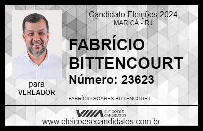 Candidato FABRÍCIO BITTENCOURT 2024 - MARICÁ - Eleições