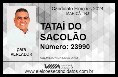 Candidato TATAÍ DO SACOLÃO 2024 - MARICÁ - Eleições