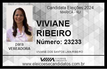 Candidato VIVIANE RIBEIRO 2024 - MARICÁ - Eleições