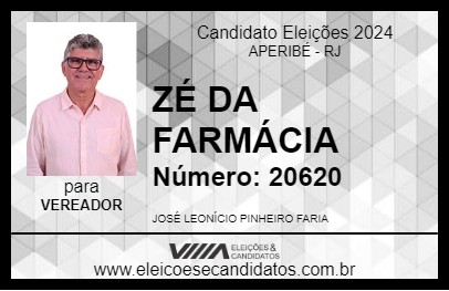 Candidato ZÉ DA FARMÁCIA 2024 - APERIBÉ - Eleições