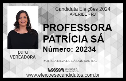 Candidato PROFESSORA PATRÍCIA SÁ 2024 - APERIBÉ - Eleições