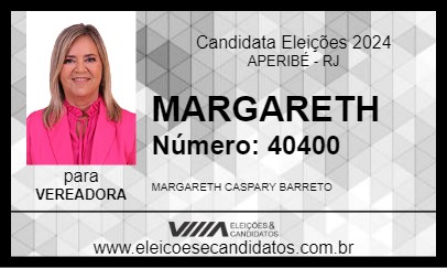 Candidato MARGARETH 2024 - APERIBÉ - Eleições