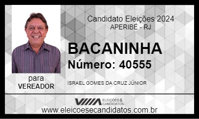 Candidato RAEL BACANINHA 2024 - APERIBÉ - Eleições