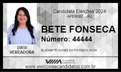 Candidato BETE FONSECA 2024 - APERIBÉ - Eleições