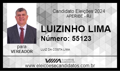 Candidato LUIZINHO LIMA 2024 - APERIBÉ - Eleições