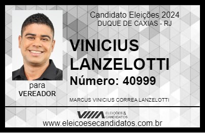 Candidato VINICIUS LANZELOTTI 2024 - DUQUE DE CAXIAS - Eleições