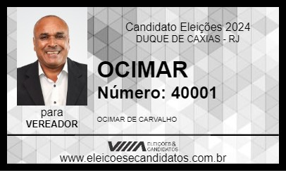 Candidato OCIMAR 2024 - DUQUE DE CAXIAS - Eleições