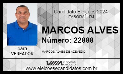 Candidato MARCOS ALVES 2024 - ITABORAÍ - Eleições