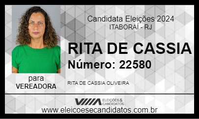 Candidato RITA DE CASSIA 2024 - ITABORAÍ - Eleições