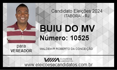 Candidato BUIU DO MV 2024 - ITABORAÍ - Eleições