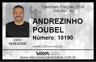 Candidato ANDREZINHO SÃO JOAQUIM 2024 - ITABORAÍ - Eleições