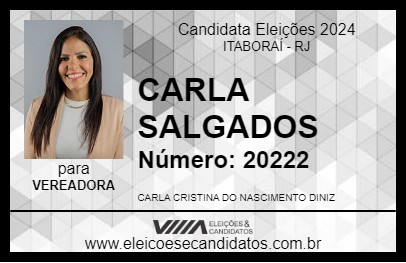 Candidato CARLA SALGADOS 2024 - ITABORAÍ - Eleições