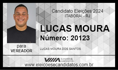 Candidato LUCAS MOURA 2024 - ITABORAÍ - Eleições