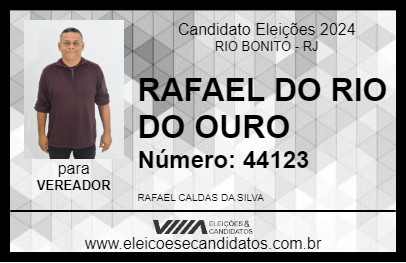 Candidato RAFAEL DO RIO DO OURO 2024 - RIO BONITO - Eleições