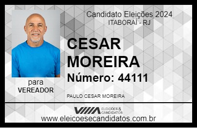 Candidato CESAR MOREIRA 2024 - ITABORAÍ - Eleições