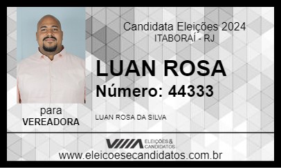 Candidato LUAN ROSA 2024 - ITABORAÍ - Eleições