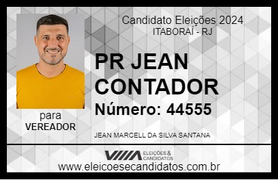 Candidato PR JEAN CONTADOR 2024 - ITABORAÍ - Eleições