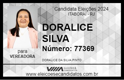 Candidato DORALICE SILVA 2024 - ITABORAÍ - Eleições