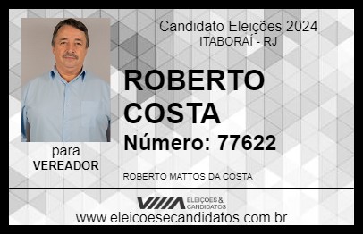 Candidato ROBERTO COSTA 2024 - ITABORAÍ - Eleições