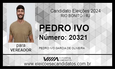 Candidato PEDRO IVO 2024 - RIO BONITO - Eleições