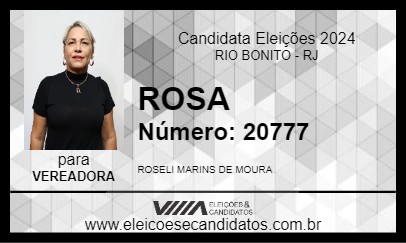 Candidato ROSA 2024 - RIO BONITO - Eleições