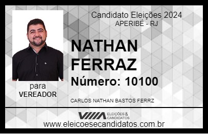 Candidato NATHAN FERRAZ 2024 - APERIBÉ - Eleições