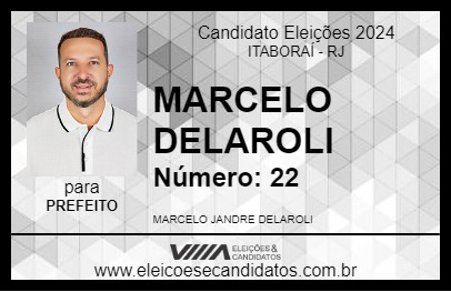 Candidato MARCELO DELAROLI 2024 - ITABORAÍ - Eleições