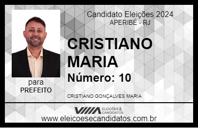 Candidato CRISTIANO MARIA 2024 - APERIBÉ - Eleições