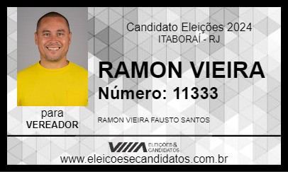 Candidato RAMON VIEIRA 2024 - ITABORAÍ - Eleições