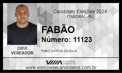 Candidato FABÃO 2024 - ITABORAÍ - Eleições