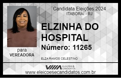 Candidato ELZINHA RAMOS 2024 - ITABORAÍ - Eleições