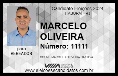 Candidato MARCELO OLIVEIRA 2024 - ITABORAÍ - Eleições