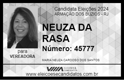 Candidato NEUZA DA RASA 2024 - ARMAÇÃO DOS BÚZIOS - Eleições