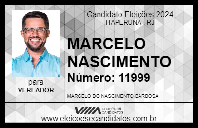 Candidato MARCELO NASCIMENTO 2024 - ITAPERUNA - Eleições