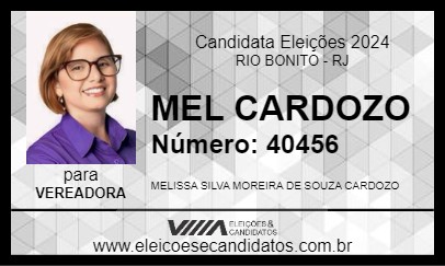 Candidato MEL CARDOZO 2024 - RIO BONITO - Eleições