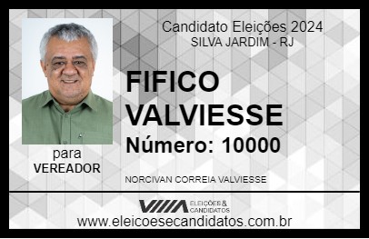 Candidato FIFICO VALVIESSE 2024 - SILVA JARDIM - Eleições