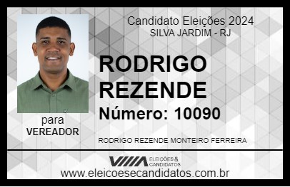 Candidato RODRIGO REZENDE 2024 - SILVA JARDIM - Eleições