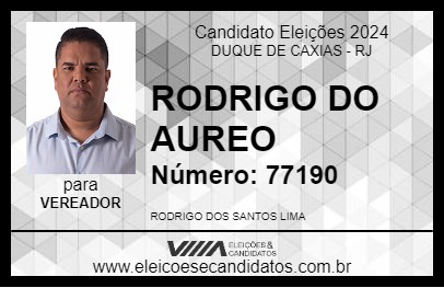 Candidato RODRIGO DO AUREO 2024 - DUQUE DE CAXIAS - Eleições