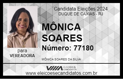 Candidato MÔNICA SOARES 2024 - DUQUE DE CAXIAS - Eleições