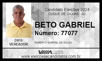 Candidato BETO GABRIEL 2024 - DUQUE DE CAXIAS - Eleições